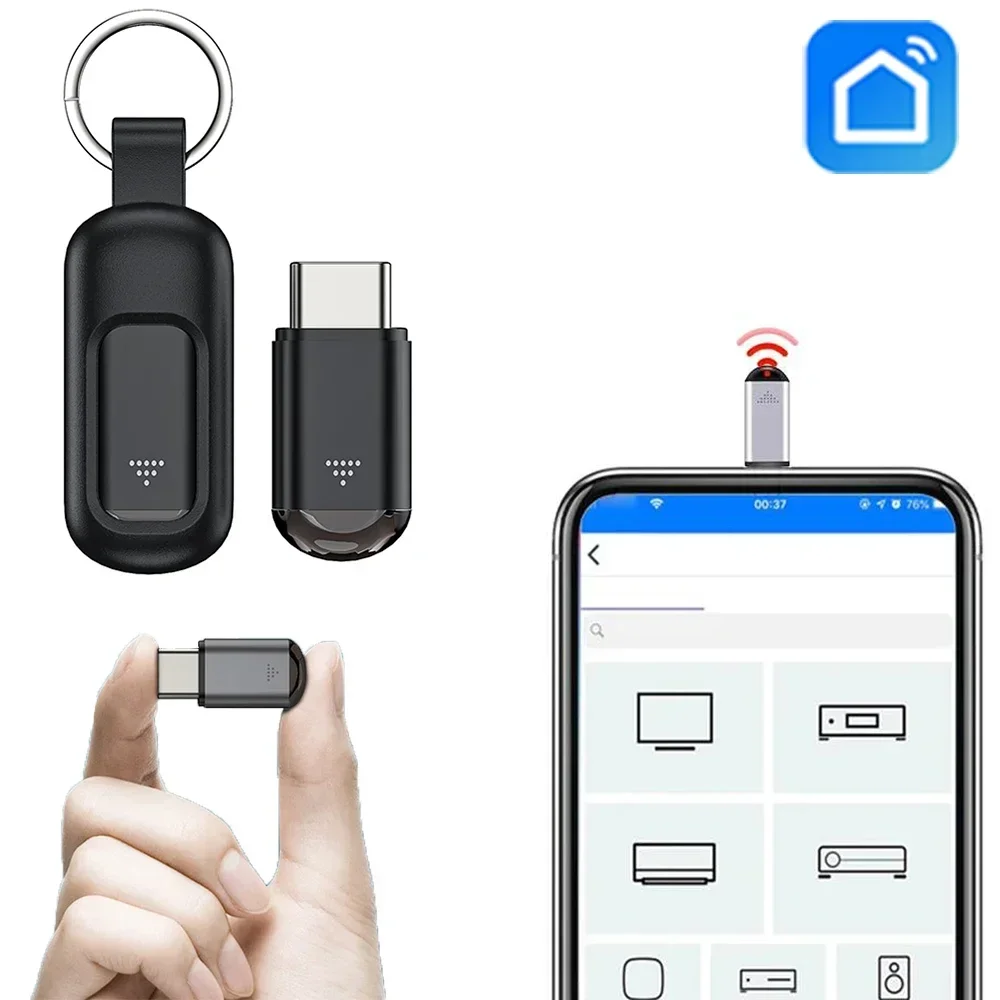 For Phone Infrared Transmitter Mini Remote Controller Replacement For IOSphone TV Air Conditioner Fan Camera
For Phone Infrared Transmitter Mini Remote Controller Replacement For IOSphone TV Air Conditioner Fan Camera