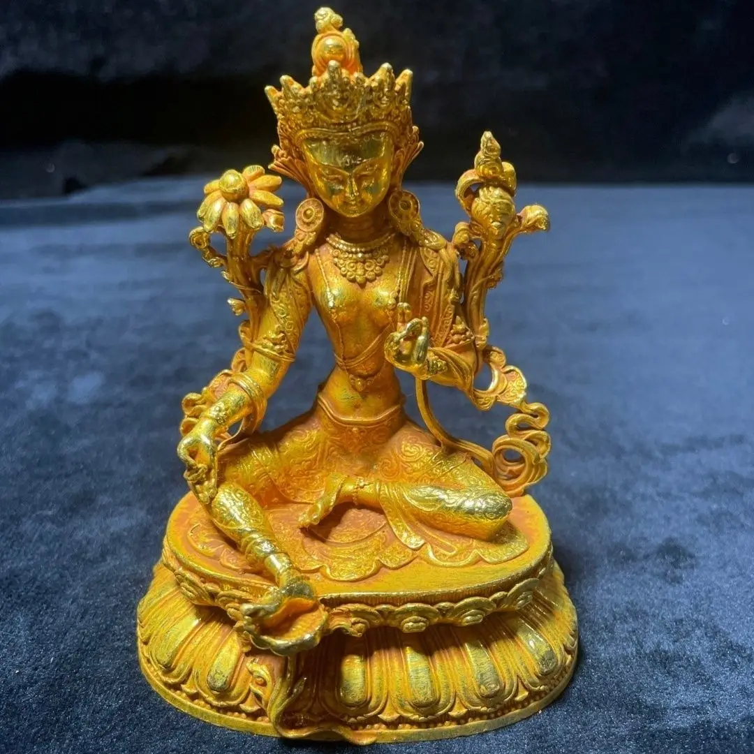 Pure copper green Tara gilt Tibetan Sakyamuni dedicated to household pharmacist Buddha Tantra Buddha statue Guanyin bronze statu
Pure copper green Tara gilt Tibetan Sakyamuni dedicated to household pharmacist Buddha Tantra Buddha statue Guanyin bronze statu