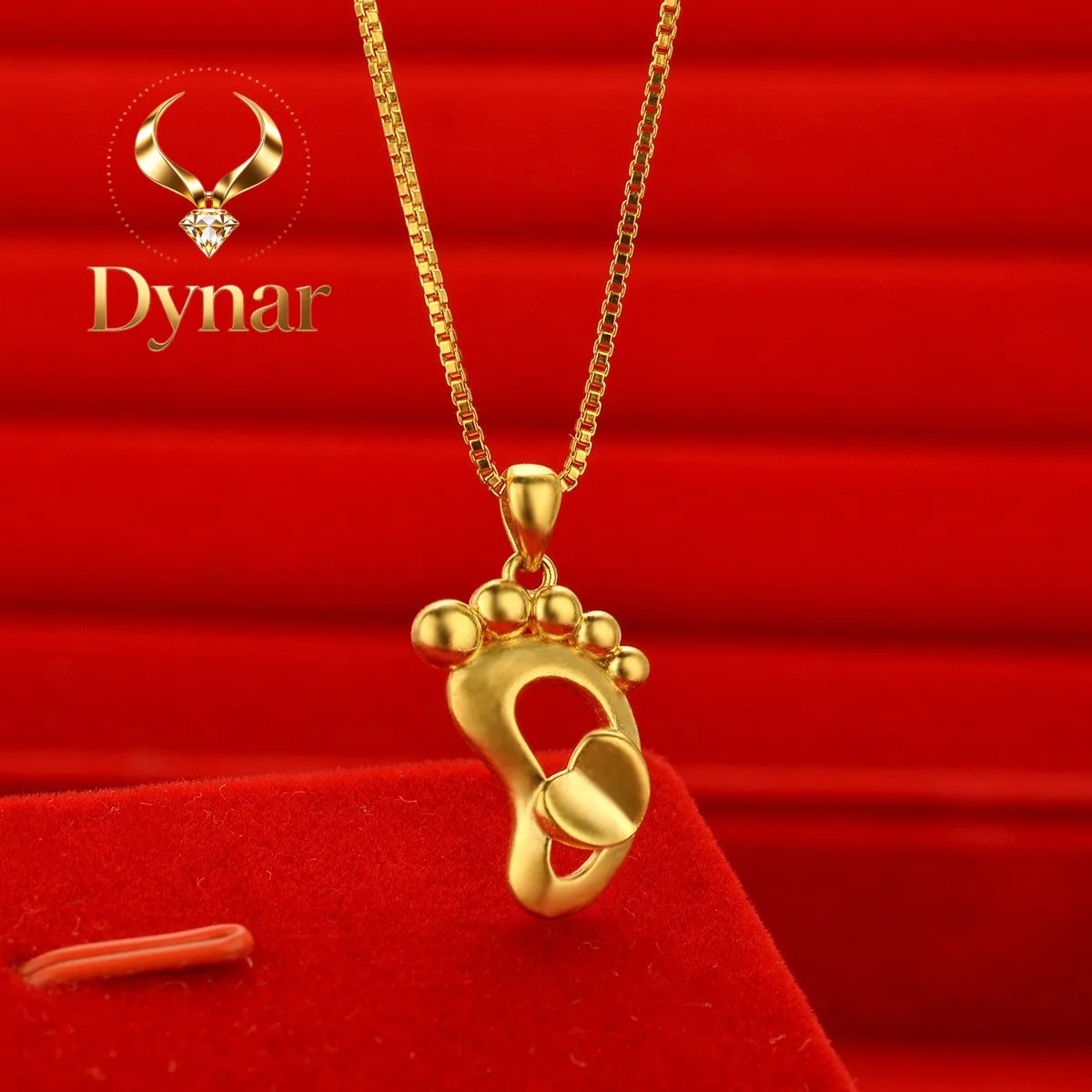 Dynar Jewelry AU999 Gold Jewelry Womens Necklace Japanese and Korean Fashion Creative Foot Pendant 24K Pure Gold Short Clavic
Dynar Jewelry AU999 Gold Jewelry Womens Necklace Japanese and Korean Fashion Creative Foot Pendant 24K Pure Gold Short Clavic