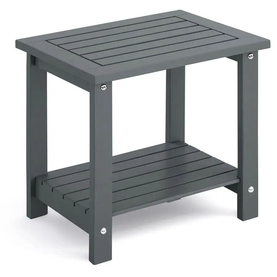 2Tier Outdoor Side Table, 16.6 Acacia WeatherResistant End Table with Shelf for Patio, Garden, Lawn, Living Room Grey
2Tier Outdoor Side Table, 16.6 Acacia WeatherResistant End Table with Shelf for Patio, Garden, Lawn, Living Room Grey