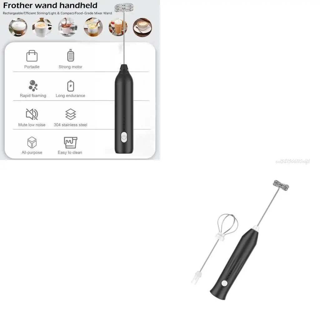 27RB Rechargeable Milk Frother Handheld Electric Foam Maker Waterproof Whisk Drink
27RB Rechargeable Milk Frother Handheld Electric Foam Maker Waterproof Whisk Drink