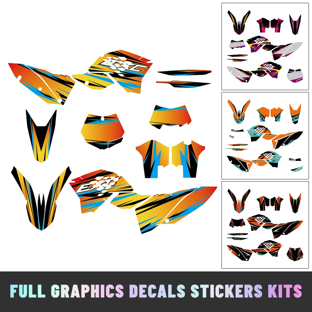 Полный графический комплект мотоцикла, наклейки, наклейки, пригодные для KTM EXC 200 250 300 350 450 500 530 EXC XCW 2008 2009 2011
Полный графический комплект мотоцикла, наклейки, наклейки, пригодные для KTM EXC 200 250 300 350 450 500 530 EXC XCW 2008 2009 2011