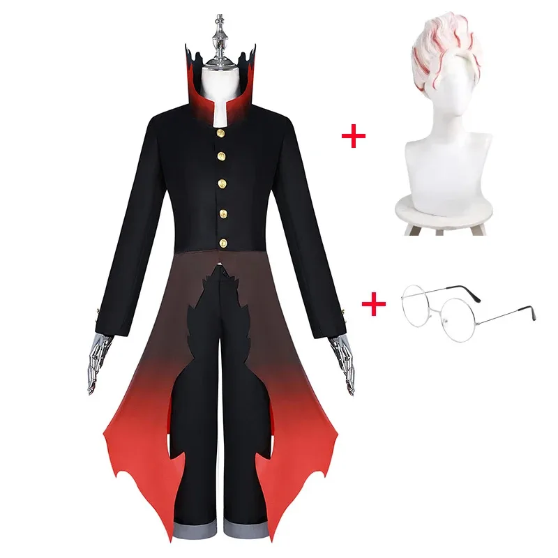 Аниме Dandadan Ken Takakura костюм парик очки маска мужской черный костюм Okarun косплей Хэллоуин наряд см; 5 
Аниме Dandadan Ken Takakura костюм парик очки маска мужской черный костюм Okarun косплей Хэллоуин наряд см; 5