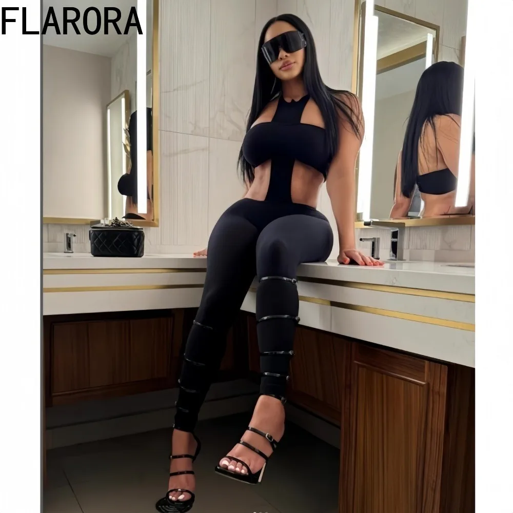 FLARORA Sexy Cross Backless 2 Pcs Sets Woman Sleeveless Tube Tops And Halter Skinny Pants Outfits Mindnight Party Clubwear New
FLARORA Sexy Cross Backless 2 Pcs Sets Woman Sleeveless Tube Tops And Halter Skinny Pants Outfits Mindnight Party Clubwear New