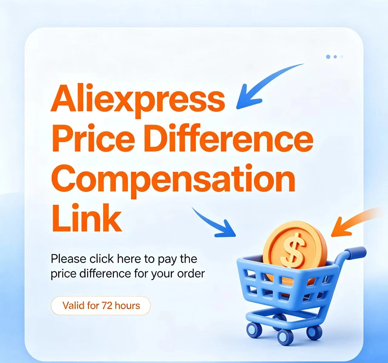 Product Price Difference Top Up / Item Extra Charge Payment
Product Price Difference Top Up / Item Extra Charge Payment