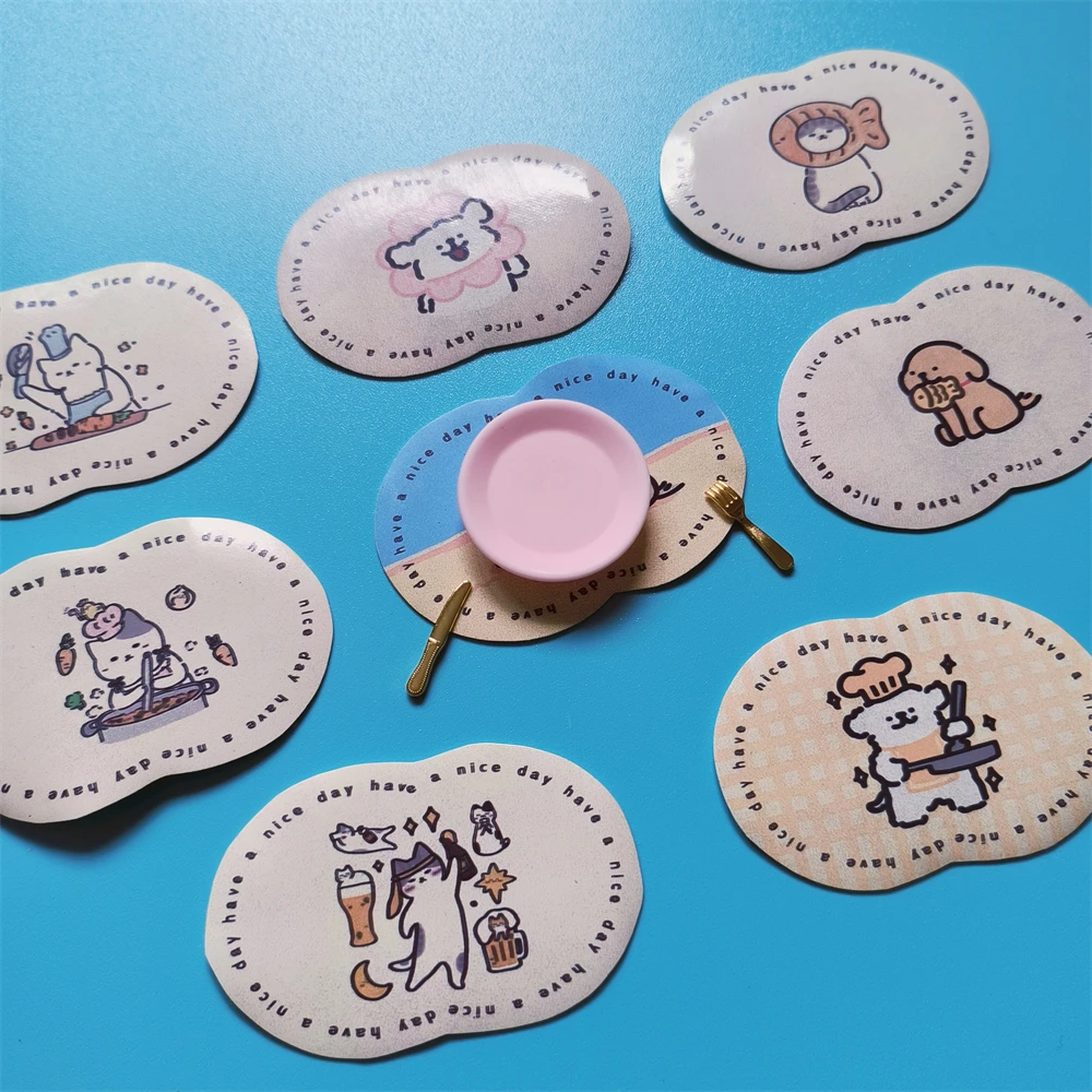 1/12 1/6 Scale Dollhouse Miniature Cute Dog Pattern Placemat Table Mat PU Decorations Dollhouse Mini Accessories
1/12 1/6 Scale Dollhouse Miniature Cute Dog Pattern Placemat Table Mat PU Decorations Dollhouse Mini Accessories