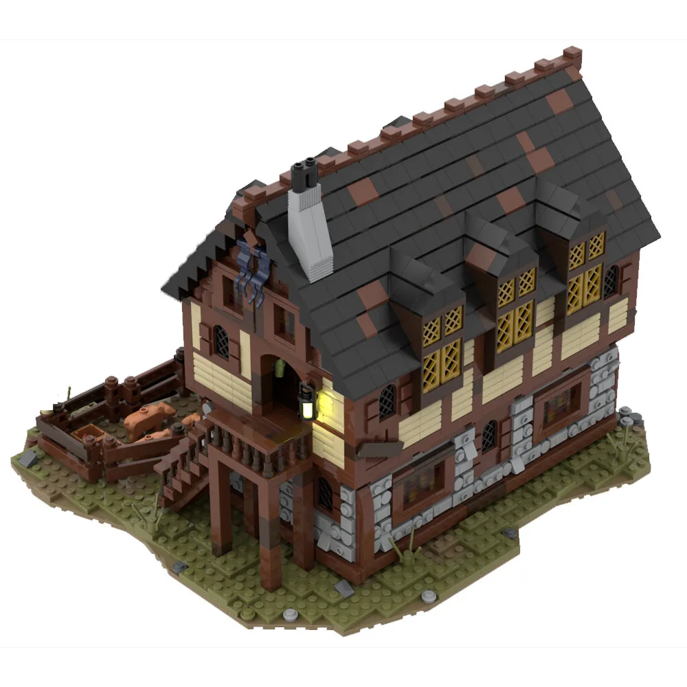 MOC-114686 Модульное здание: Средневековый дом и ферма с интерьерными деталями 3124
MOC-114686 Модульное здание: Средневековый дом и ферма с интерьерными деталями 3124