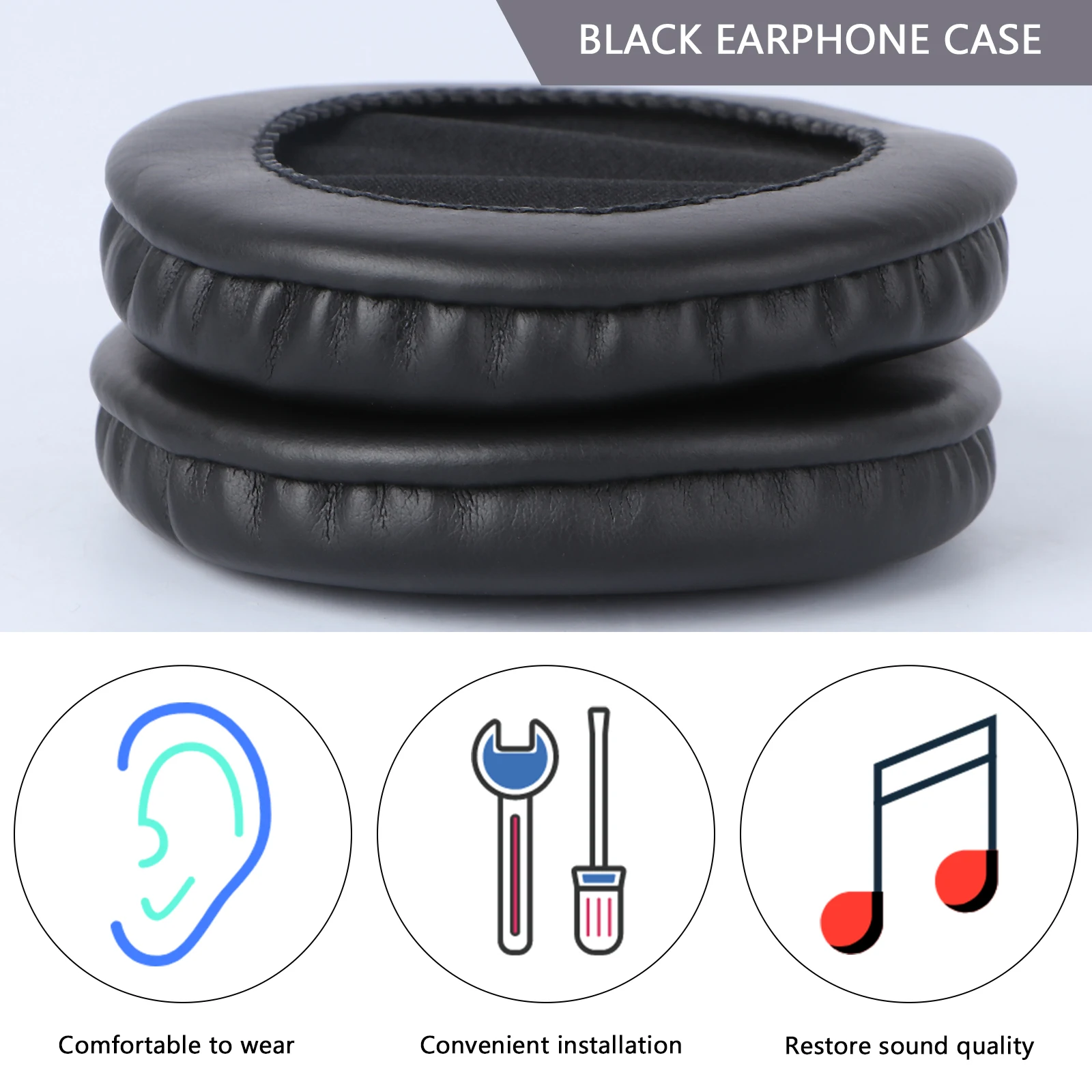 Headphones Ear Cotton Pads for Cushions Replacement Earphone Case Black MDR-V700DJ
Headphones Ear Cotton Pads for Cushions Replacement Earphone Case Black MDR-V700DJ