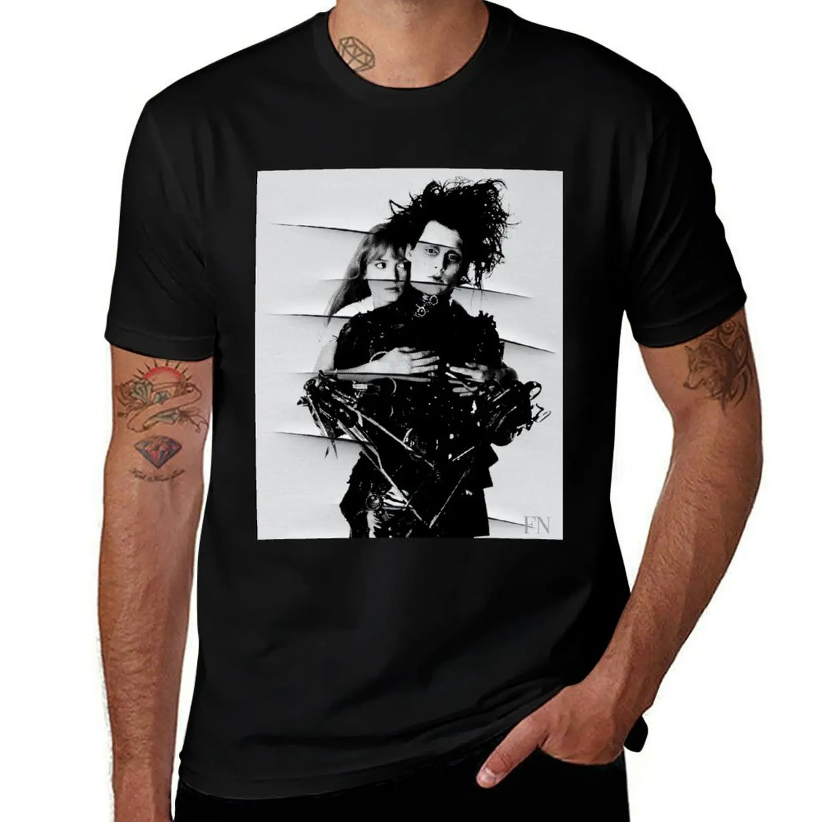 Edward Scissorhands & Kim - Souvenir photos from the personal family album by Fausto Novelli F&N T-Shirt
Edward Scissorhands & Kim - Souvenir photos from the personal family album by Fausto Novelli F&N T-Shirt