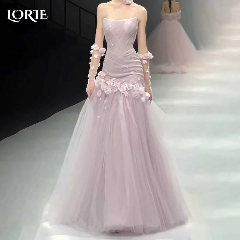 LORIE Elrgant Puff Sleeves Party Dress Strapless Applique A-Line Evening Dress Prom Dress 3D Flower Party Gown Club Customized
LORIE Elrgant Puff Sleeves Party Dress Strapless Applique A-Line Evening Dress Prom Dress 3D Flower Party Gown Club Customized