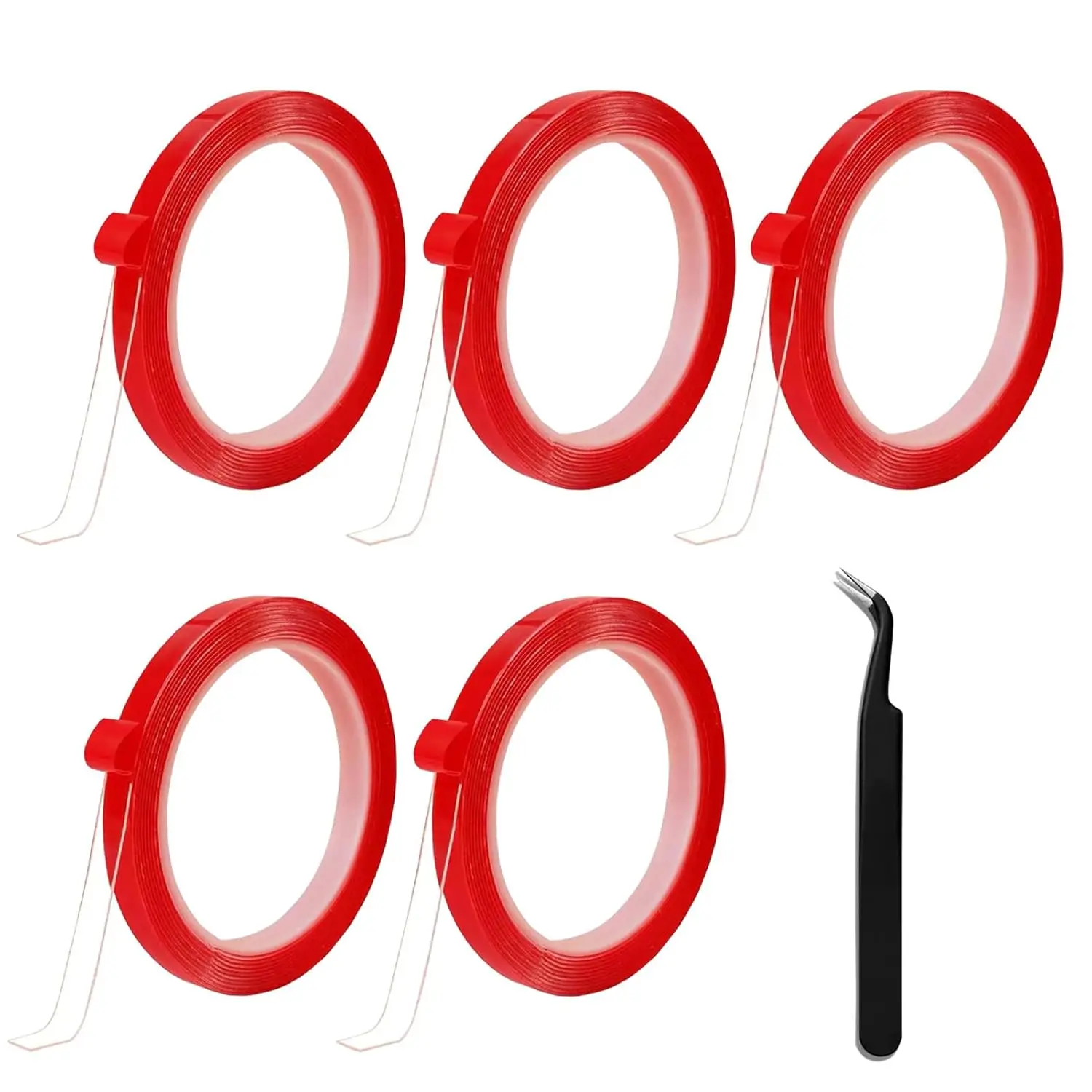 5 Rolls Double Sided Nail Tape for Press On Nails with Tweezer for Display Storage Packaging
5 Rolls Double Sided Nail Tape for Press On Nails with Tweezer for Display Storage Packaging