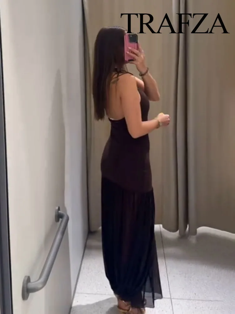 HH Women's Summer Sexy Long Dress Swinging Collar Sleeveless Backless Decoration Button Female New Fashion Solid Slim Dress
HH Women's Summer Sexy Long Dress Swinging Collar Sleeveless Backless Decoration Button Female New Fashion Solid Slim Dress
