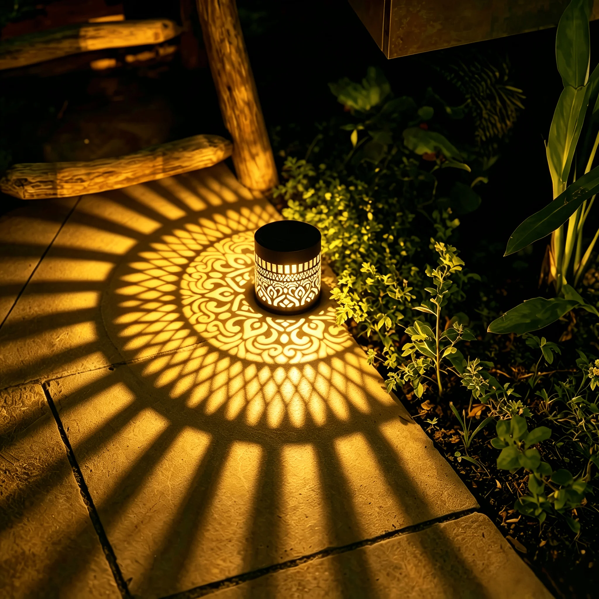1/2Pcs Large Warm Light Solar Mandala Projection Lamp Metal Hollow Multi-use Wall Hanging LED Light Lawn Stair Garden Corridor M
1/2Pcs Large Warm Light Solar Mandala Projection Lamp Metal Hollow Multi-use Wall Hanging LED Light Lawn Stair Garden Corridor M