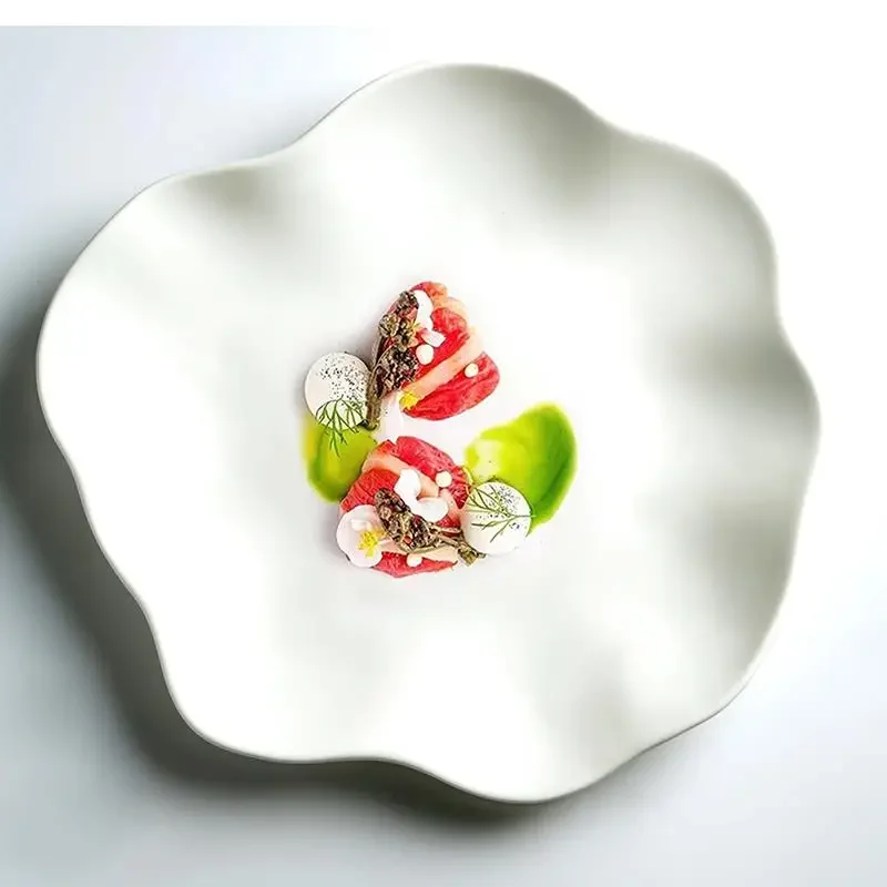 Restaurant Irregular Plate White Ceramic Western Cloud Dessert Kitchen Dinner Set Plates and Dishes
Restaurant Irregular Plate White Ceramic Western Cloud Dessert Kitchen Dinner Set Plates and Dishes