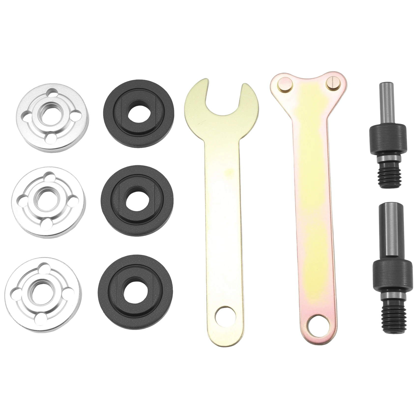 PHFU-Drill Angle Grinder Adapter With Flange Nut Parts Set,3 Set Replacement Grinder Flange Nuts And Wrench Conversion Tool
PHFU-Drill Angle Grinder Adapter With Flange Nut Parts Set,3 Set Replacement Grinder Flange Nuts And Wrench Conversion Tool