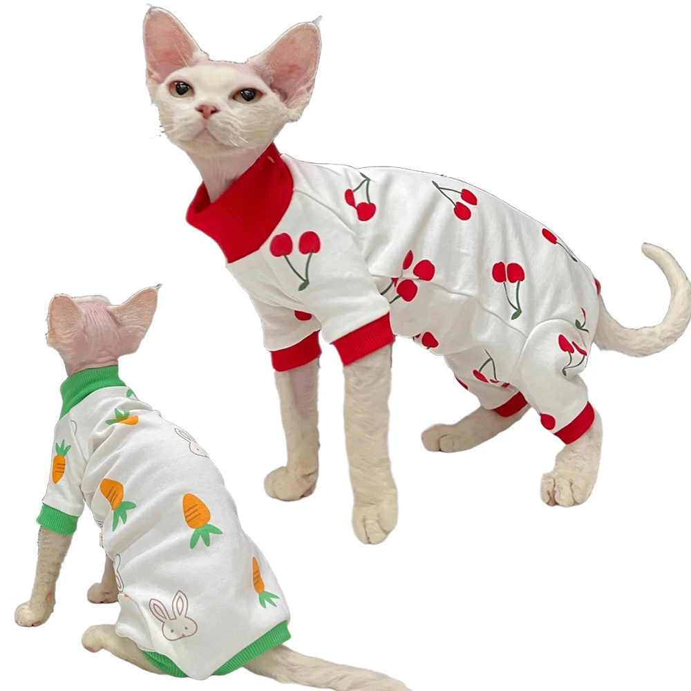 Sphynx Cat Clothes - Stretchy Sweater, Pullover Cats Pajamas, Cozy Turtleneck for Sphynx, Cute Cherry Dog Pajamas, Puppy Onesie
Sphynx Cat Clothes - Stretchy Sweater, Pullover Cats Pajamas, Cozy Turtleneck for Sphynx, Cute Cherry Dog Pajamas, Puppy Onesie