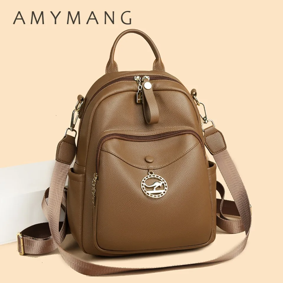 Casual Women's Backpack High Quality Soft Pu Leather Knapsack Large Capacity School Bag Ladies Commute Travel Rucksack Mochilas
Casual Women's Backpack High Quality Soft Pu Leather Knapsack Large Capacity School Bag Ladies Commute Travel Rucksack Mochilas