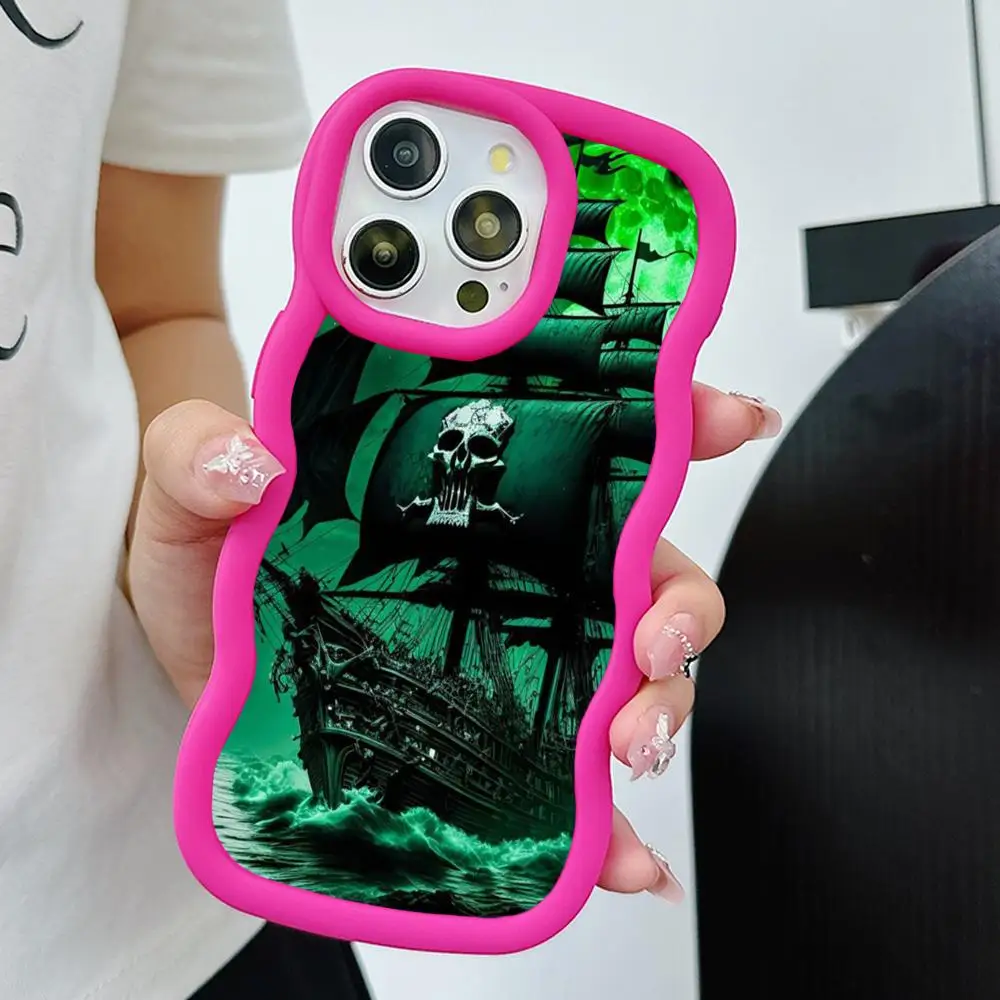 Pirate Corsair Mobile Phone Case for iPhone 17 16 15 14 13 12 11 Air Pro Max Plus Wavy Edge TPU Colorful Cover Luxury Cover
Pirate Corsair Mobile Phone Case for iPhone 17 16 15 14 13 12 11 Air Pro Max Plus Wavy Edge TPU Colorful Cover Luxury Cover