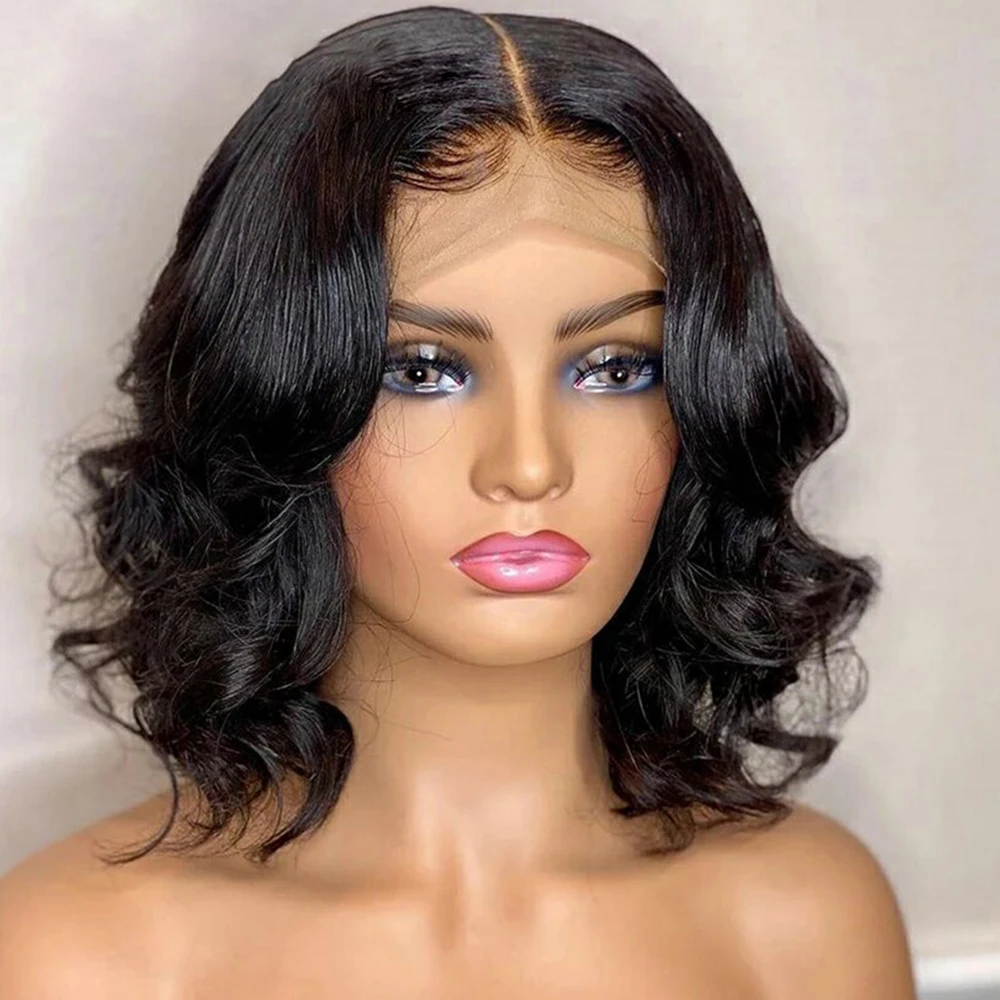 13x4 Lace Frontal Human Hair Short Bob Body Wave Wig 4x4 Lace Front Closure Wigs Brazilian Virgin Hair Natural Black Pre Plucked
13x4 Lace Frontal Human Hair Short Bob Body Wave Wig 4x4 Lace Front Closure Wigs Brazilian Virgin Hair Natural Black Pre Plucked