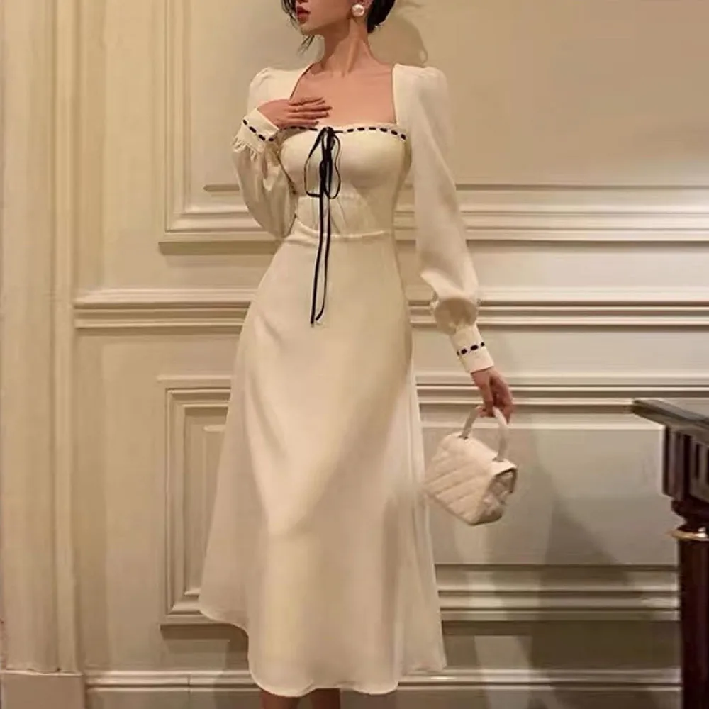 Temperament es Tea-Length Full Sleeves Party Solid Color Modern Elegant Midi فساتين مناسبة رسمية es
Temperament es Tea-Length Full Sleeves Party Solid Color Modern Elegant Midi فساتين مناسبة رسمية es