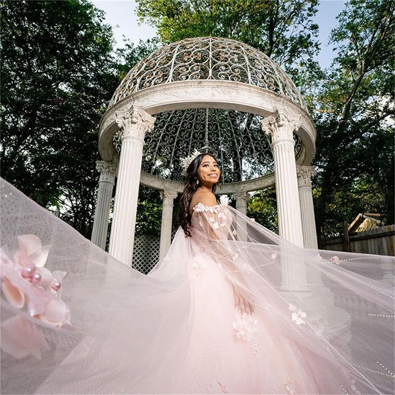 2024, розовое платье принцессы Quinceanera с открытыми плечами, милое, расшитое бисером и 3D цветами, бальное платье, плащ, тюлевое платье De Soirée
2024, розовое платье принцессы Quinceanera с открытыми плечами, милое, расшитое бисером и 3D цветами, бальное платье, плащ, тюлевое платье De Soirée