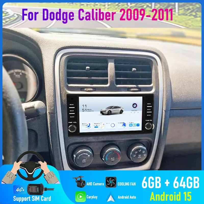 7'' For Dodge Caliber 2009-2011 Car Radio 4G SIM Camera Navi BT Image Wifi FM GPS Head Unit Carplay Google Map Android 15 Auto
7'' For Dodge Caliber 2009-2011 Car Radio 4G SIM Camera Navi BT Image Wifi FM GPS Head Unit Carplay Google Map Android 15 Auto