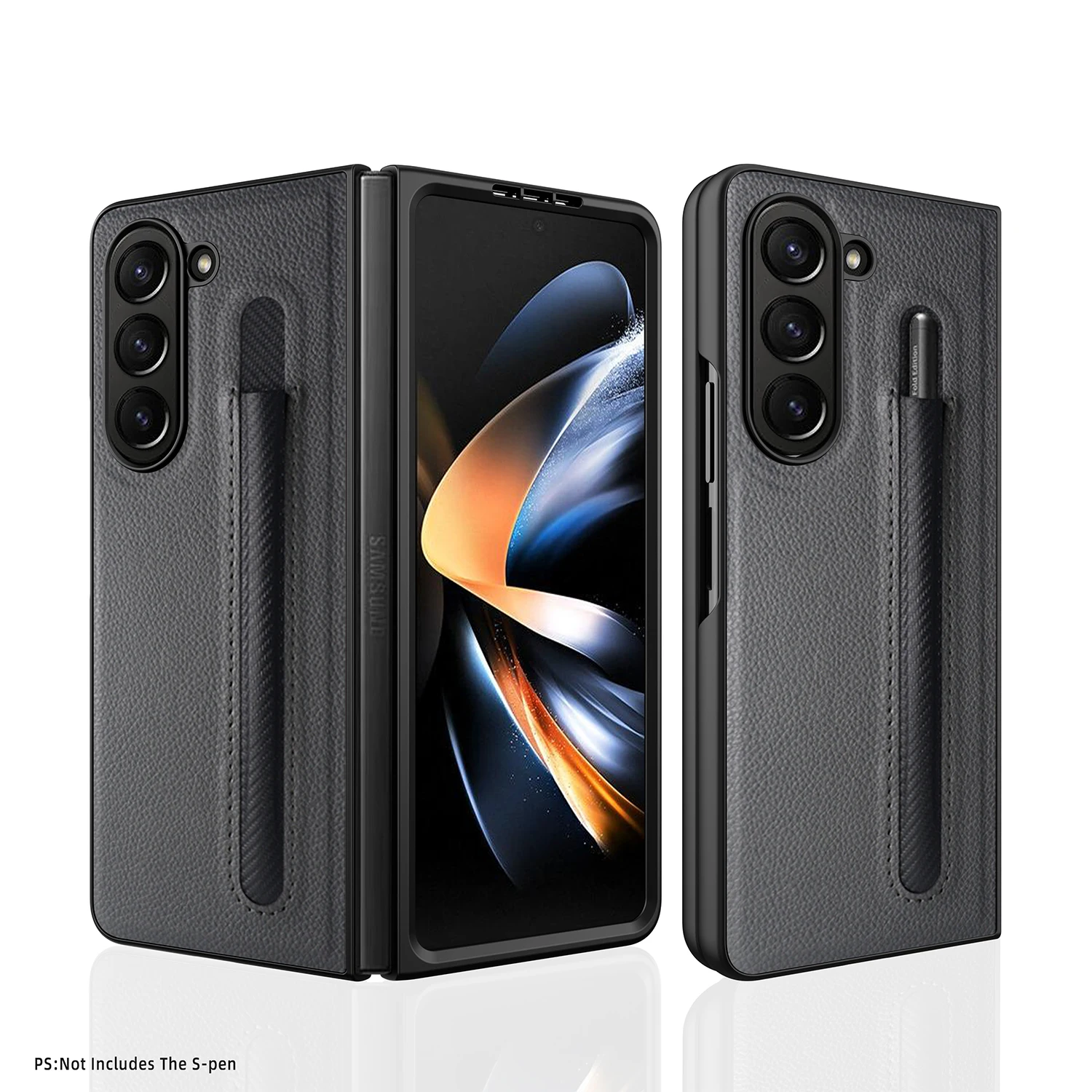 For Samsung Galaxy Z Fold 5 Case Luxury Lychee Pattern Leather With Pen Slot Folding Shockproof Protection Hard Case Accessories
For Samsung Galaxy Z Fold 5 Case Luxury Lychee Pattern Leather With Pen Slot Folding Shockproof Protection Hard Case Accessories