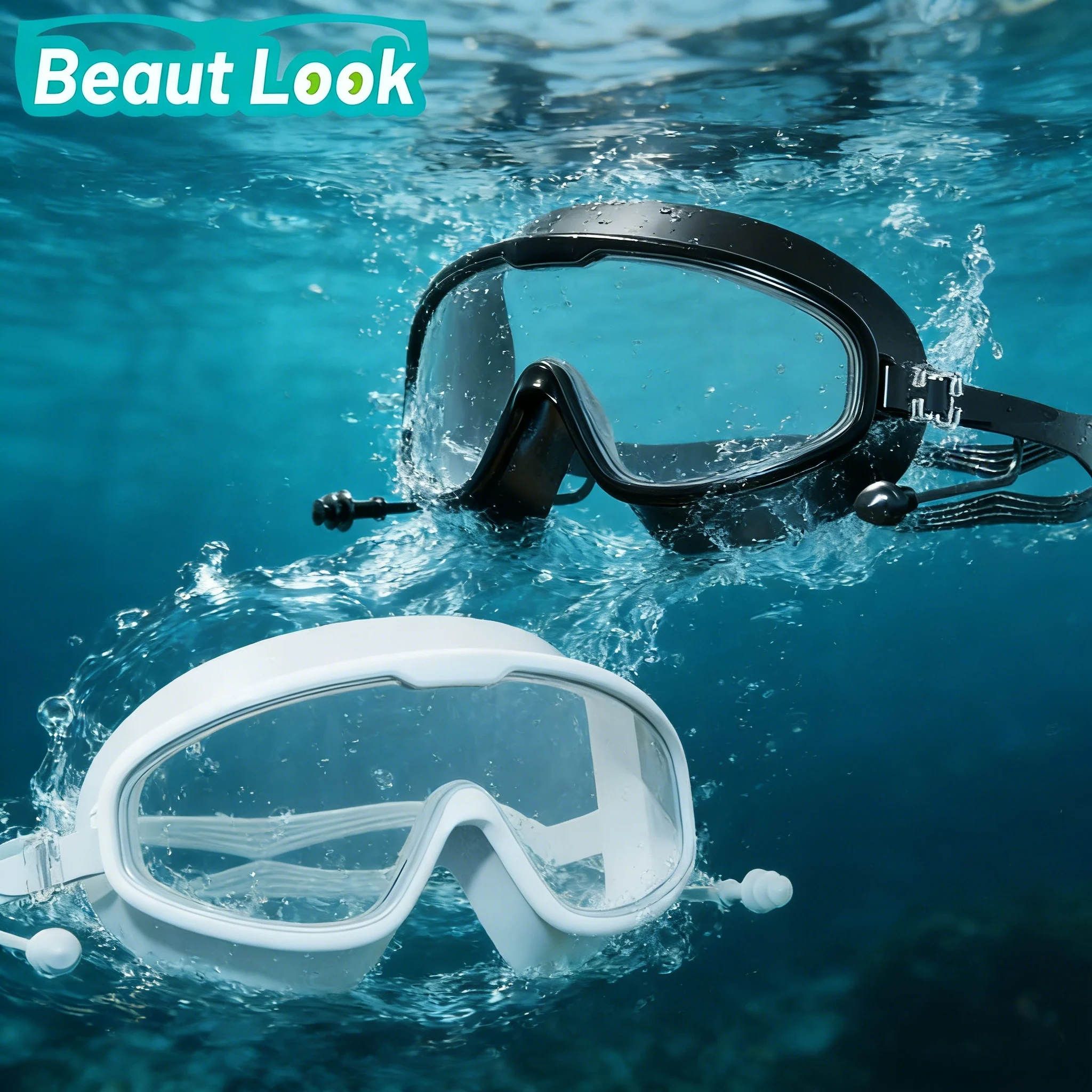 Snorkel Diving Mask with Built-in Earplugs, Anti-Fog Wide View Swim Goggles, Leakproof Scuba Mask for Adults & Teens
Snorkel Diving Mask with Built-in Earplugs, Anti-Fog Wide View Swim Goggles, Leakproof Scuba Mask for Adults & Teens
