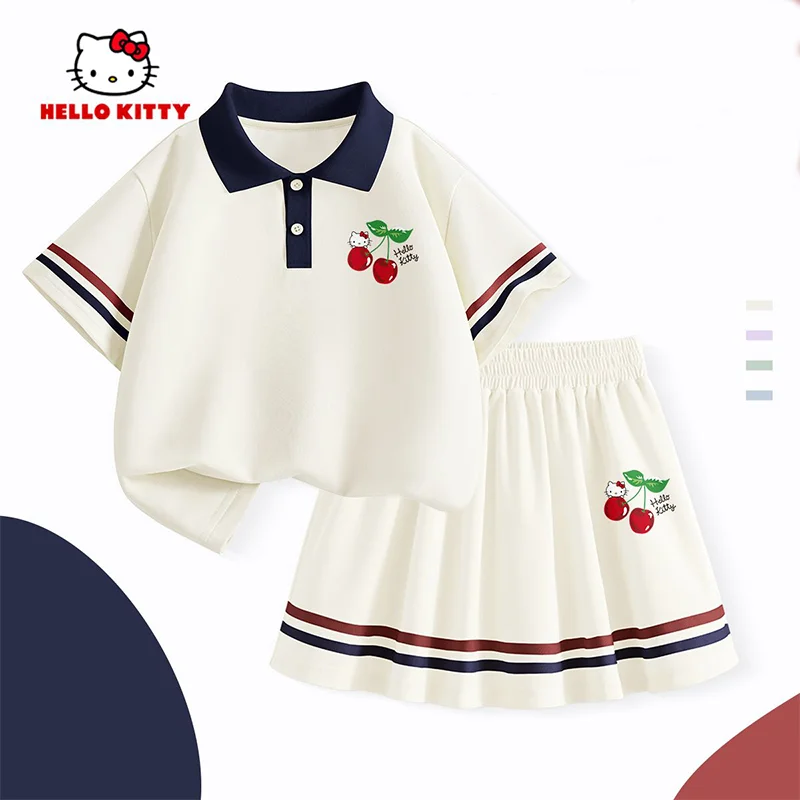 Sanrio My Melody Girl Summer Suit Jacket T-Shirt Short Skirt Cartoon Printing Fashion Children Clothing Kawaii New Style Tops
Sanrio My Melody Girl Summer Suit Jacket T-Shirt Short Skirt Cartoon Printing Fashion Children Clothing Kawaii New Style Tops