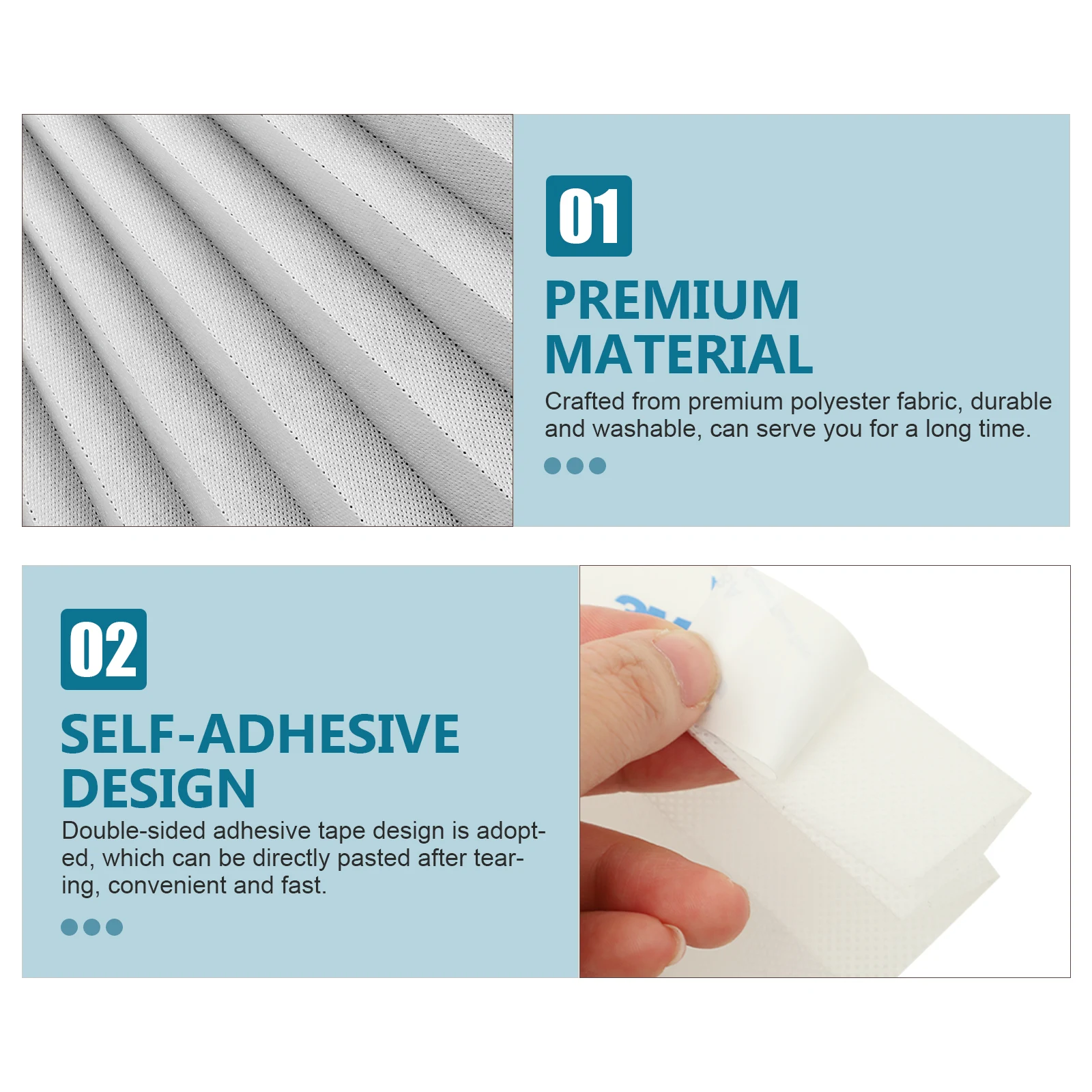 Self Adhesive Pleated Curtains 90x150cm Semi Blackout Privacy Blinds for Bedroom Living Room Easy Installation No Drilling Door
Self Adhesive Pleated Curtains 90x150cm Semi Blackout Privacy Blinds for Bedroom Living Room Easy Installation No Drilling Door