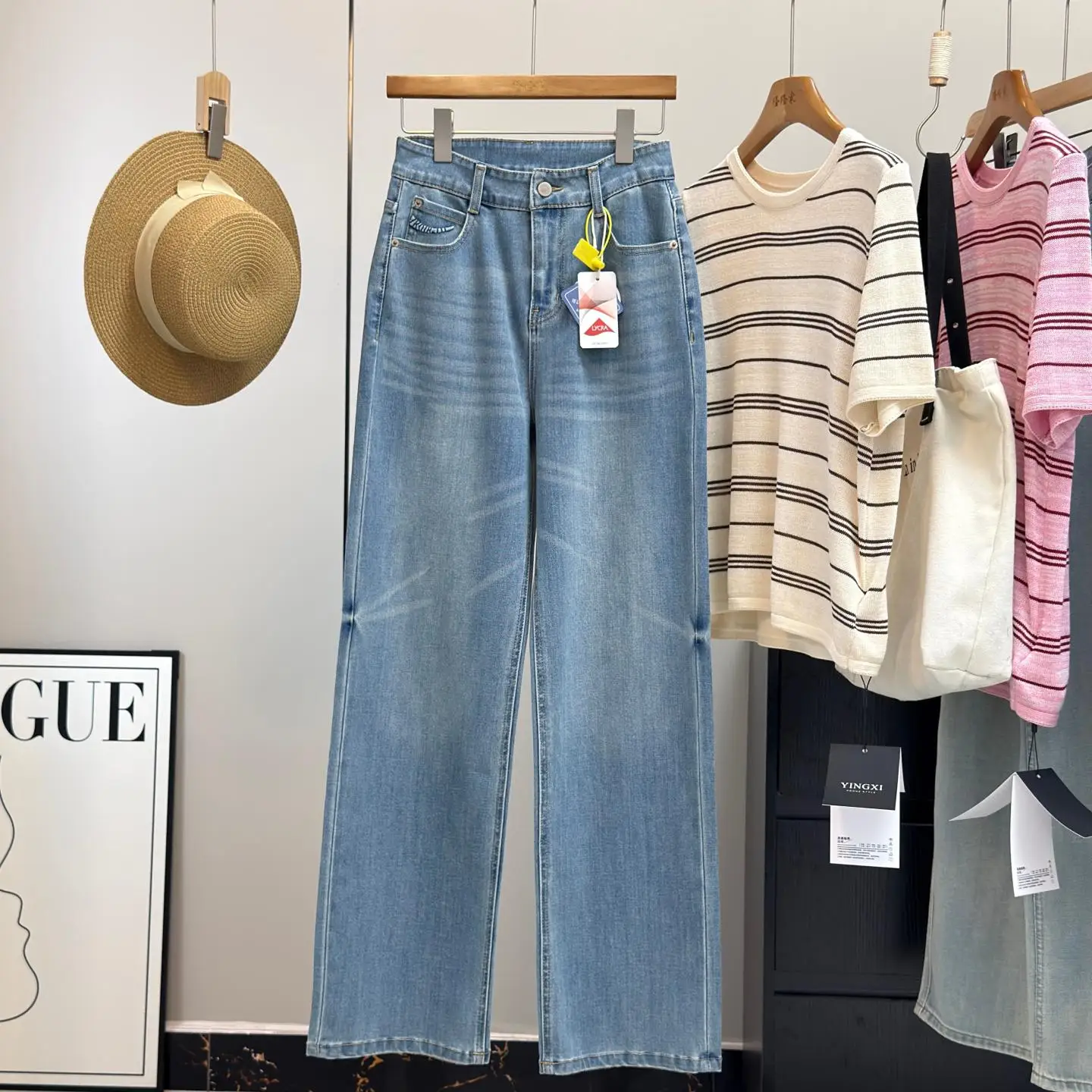 High Waist Straight Leg Jeans Wide Leg Pants Floor Length Pants Four Way Stretch Faded White Scratch Slimming Vintage Order
High Waist Straight Leg Jeans Wide Leg Pants Floor Length Pants Four Way Stretch Faded White Scratch Slimming Vintage Order