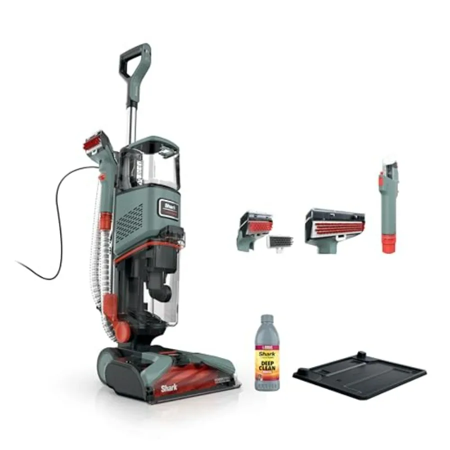 Upright carpet cleaner for home use, slate green polypropylene unit with 3 tools, handheld spot stain eliminator, deep-cleaning
Upright carpet cleaner for home use, slate green polypropylene unit with 3 tools, handheld spot stain eliminator, deep-cleaning