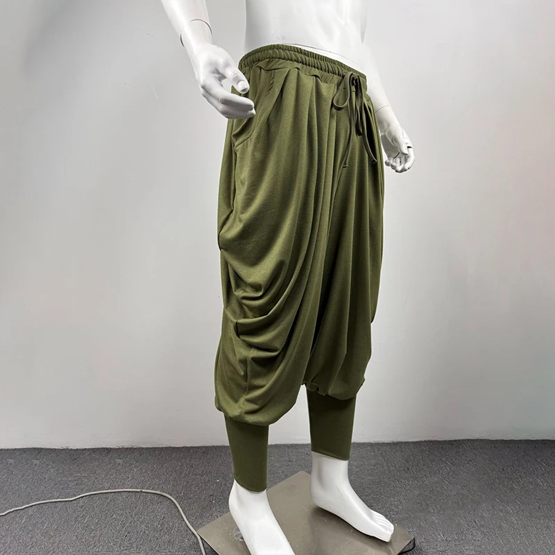 S-2XL Men Solid Color Drawstring Joggers Elastic Waist Loose Pleated Ankle Pants Harem Pants Streetwear Fashion Leisure Trousers
S-2XL Men Solid Color Drawstring Joggers Elastic Waist Loose Pleated Ankle Pants Harem Pants Streetwear Fashion Leisure Trousers