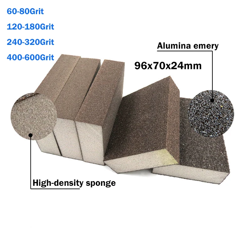 Emery Sponge Blocks 60 Grit~600 Grit 96x70x24mm Sponge Sanding Block Wall Grinding Sponge For Metal Plastic Wood Paint Polishing
Emery Sponge Blocks 60 Grit~600 Grit 96x70x24mm Sponge Sanding Block Wall Grinding Sponge For Metal Plastic Wood Paint Polishing