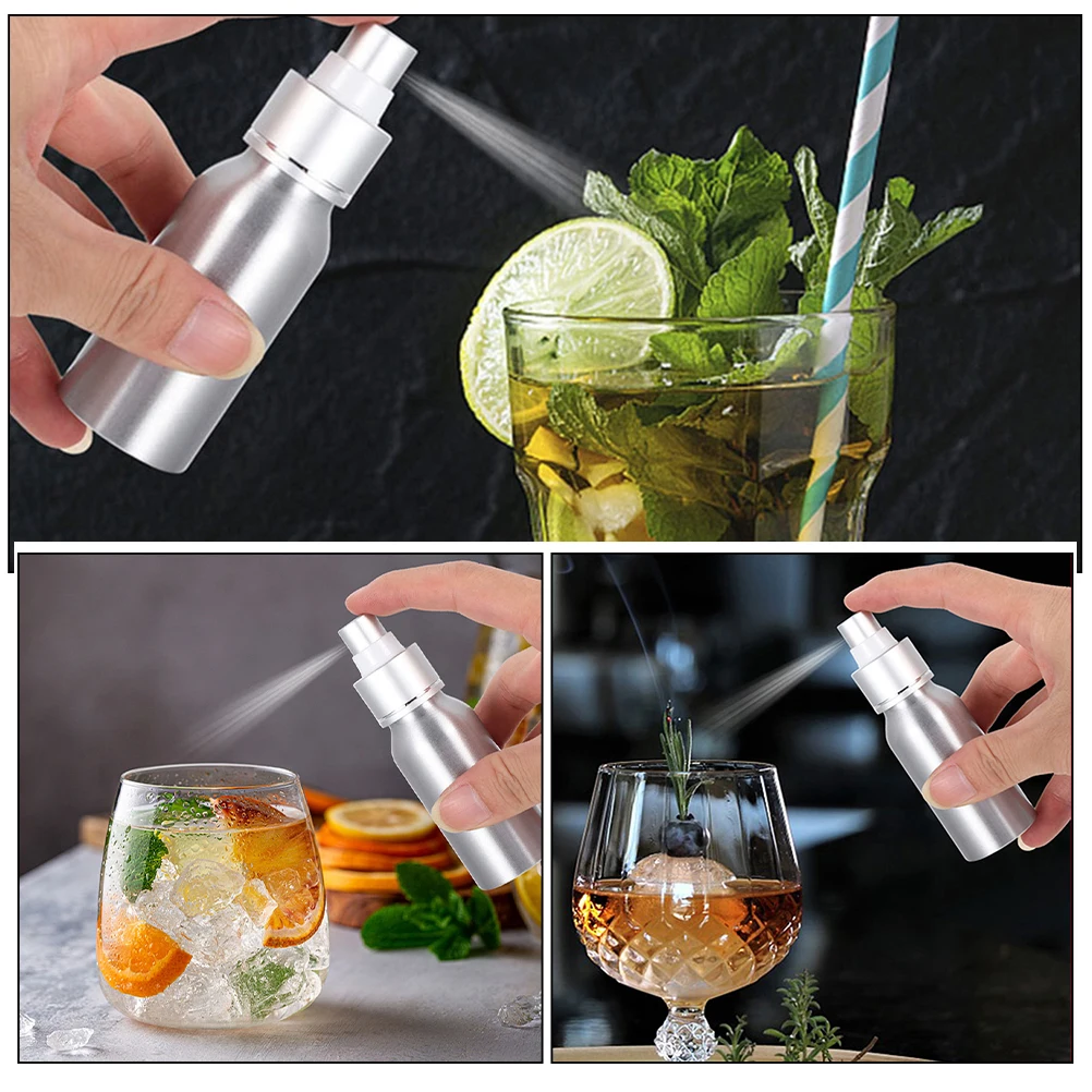 Refillable Bitter Spray Bottle Atomizer Cocktail Accessories Leakproof Mini Mister for Perfume Drinks Coffee Bar Supplies Silver
Refillable Bitter Spray Bottle Atomizer Cocktail Accessories Leakproof Mini Mister for Perfume Drinks Coffee Bar Supplies Silver