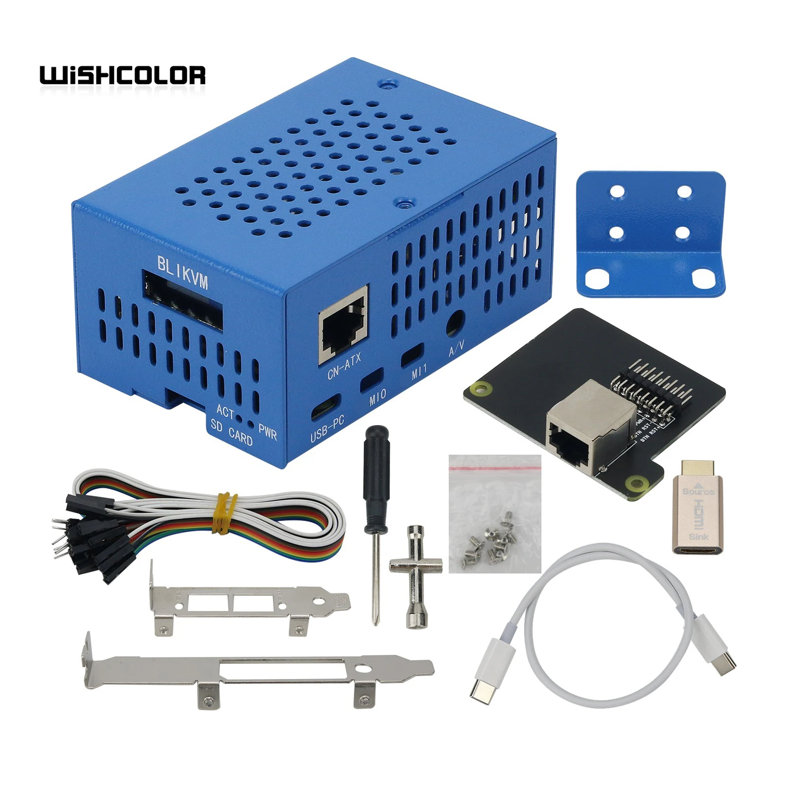 Wishcolor BLIKVM HAT KVM over IP HDMICSI BLIKVM PIKVM Remote Control for Server Operation and Maintenance
Wishcolor BLIKVM HAT KVM over IP HDMICSI BLIKVM PIKVM Remote Control for Server Operation and Maintenance