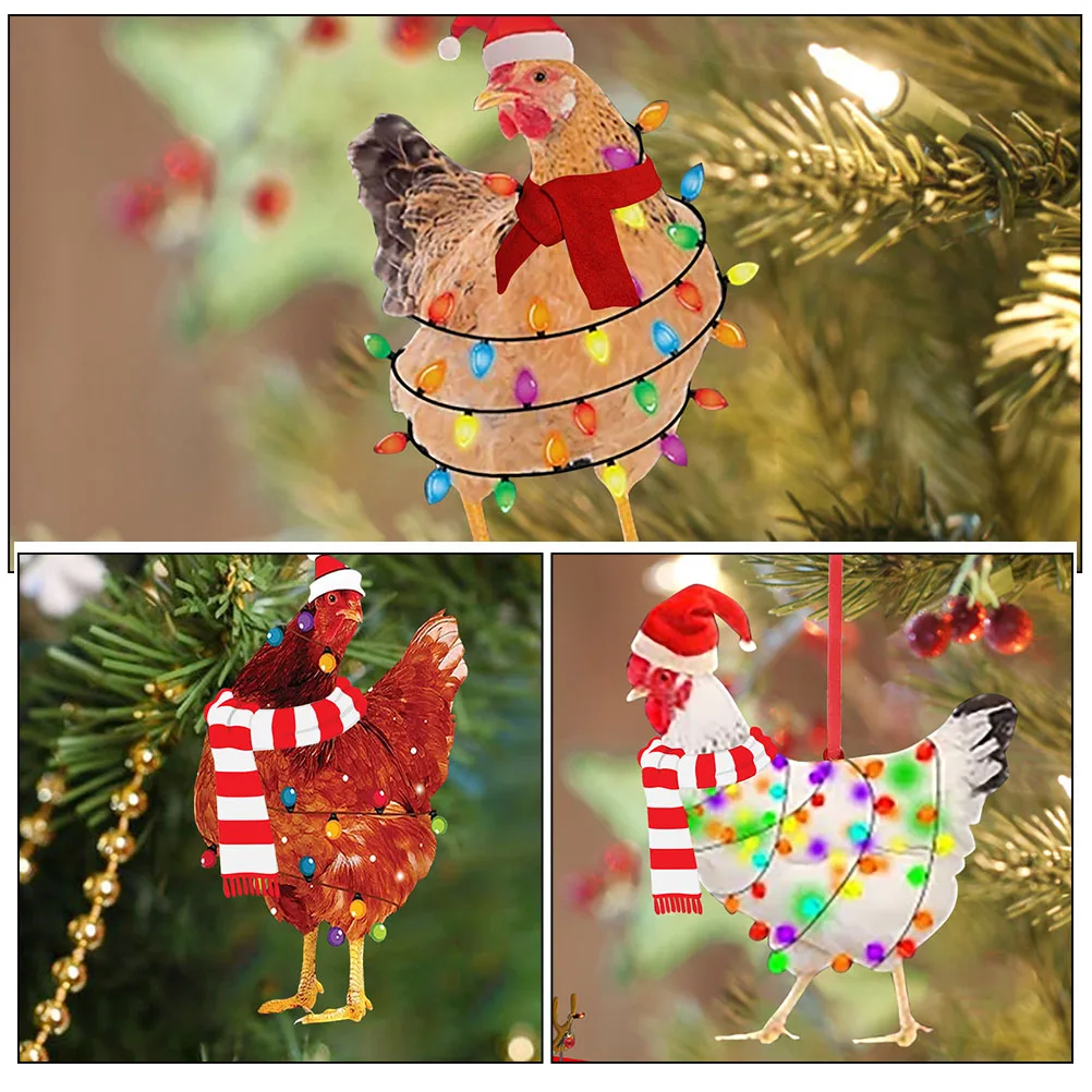 5Pcs Christmas Chicken Hanging Decorations Innovative Xmas Tree Ornaments Xmas Party Decor Winter Holiday Hanging Decorations
5Pcs Christmas Chicken Hanging Decorations Innovative Xmas Tree Ornaments Xmas Party Decor Winter Holiday Hanging Decorations