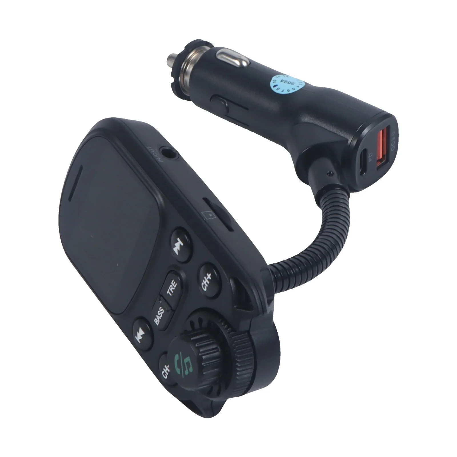 Bluetooth-compatible Car Kit Cigarette Lighter Handsfree FM Transmitter AUX Audio Wireless MP3 Player PD QC3.0 3-port Charger
Bluetooth-compatible Car Kit Cigarette Lighter Handsfree FM Transmitter AUX Audio Wireless MP3 Player PD QC3.0 3-port Charger