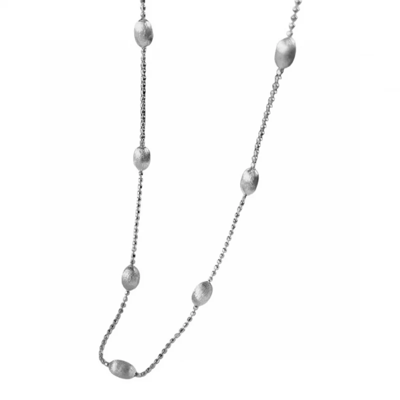 S925 sterling silver brushed rice grain bead olive between car flash bead chain
S925 sterling silver brushed rice grain bead olive between car flash bead chain