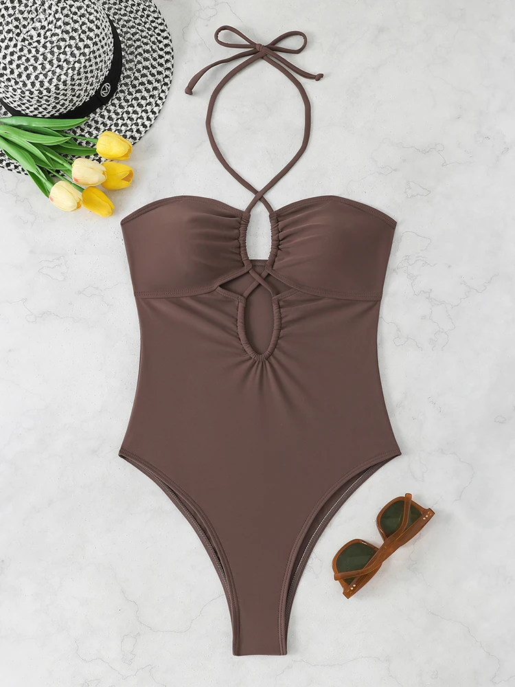 2026 Sexy Women's Halter Bandeau One Piece Swimsuit Bathing Suit Monokini Swimwear Beach Wear
2026 Sexy Women's Halter Bandeau One Piece Swimsuit Bathing Suit Monokini Swimwear Beach Wear