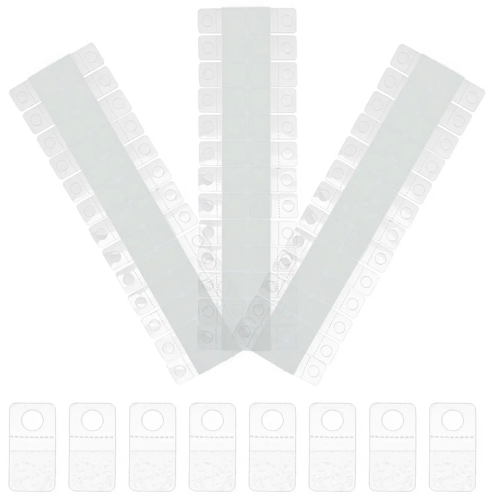 100pcs Round Hole Hooks Self Adhesive PVC Display Hooks 38x38mm Clear Sticker Tabs Hanging Accessories Retail Stores
100pcs Round Hole Hooks Self Adhesive PVC Display Hooks 38x38mm Clear Sticker Tabs Hanging Accessories Retail Stores
