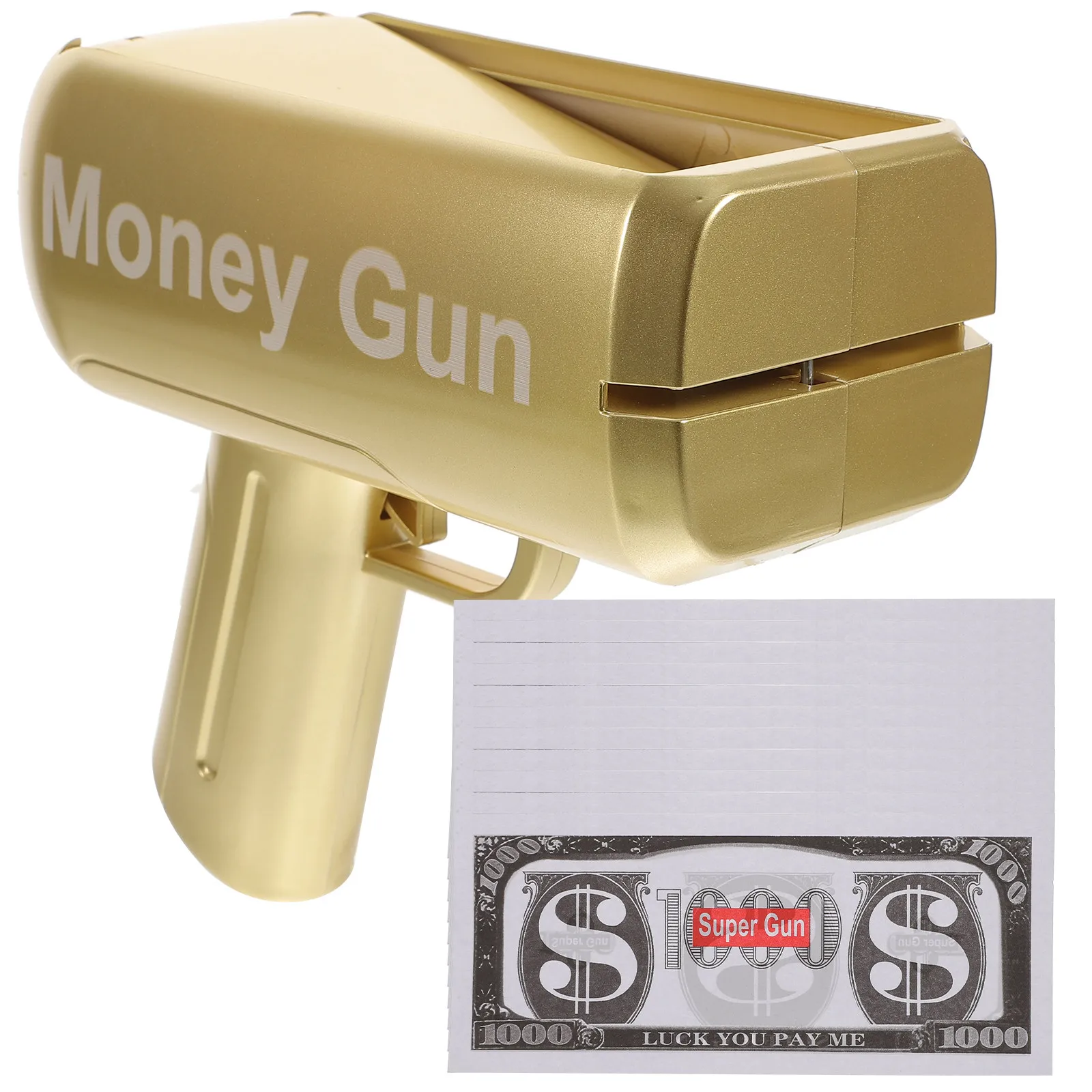1Set Golden Shooter for Party Supplies Cash Props Realistic Movie Fun Experience for Various Occasions Shooter
1Set Golden Shooter for Party Supplies Cash Props Realistic Movie Fun Experience for Various Occasions Shooter