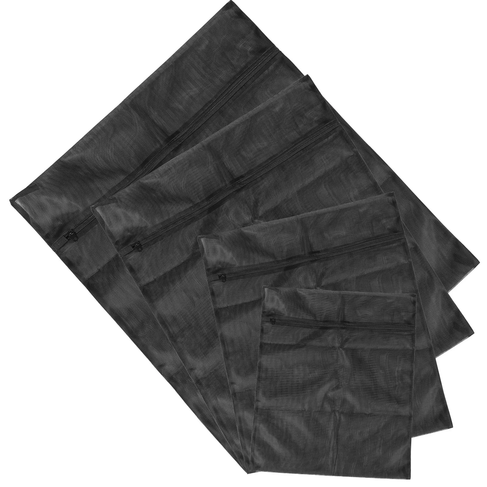 4 Pcs Machine Wash Travel Mesh Bags Laundry Hamper with Lid Polyester Black for Net
4 Pcs Machine Wash Travel Mesh Bags Laundry Hamper with Lid Polyester Black for Net