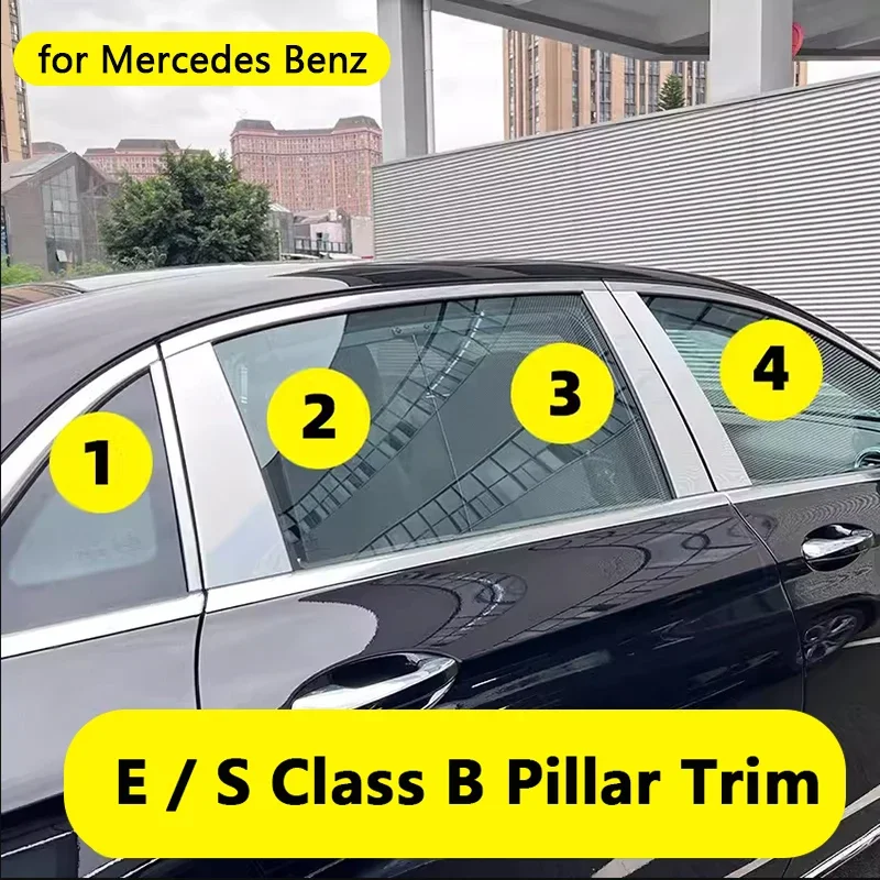 Хромированная накладка на окно стойки B для Mercedes Benz S Class W222 W223 W221 Klase E W213 E300L 2016 2020, Стайлинг, внешние аксессуары
Хромированная накладка на окно стойки B для Mercedes Benz S Class W222 W223 W221 Klase E W213 E300L 2016 2020, Стайлинг, внешние аксессуары