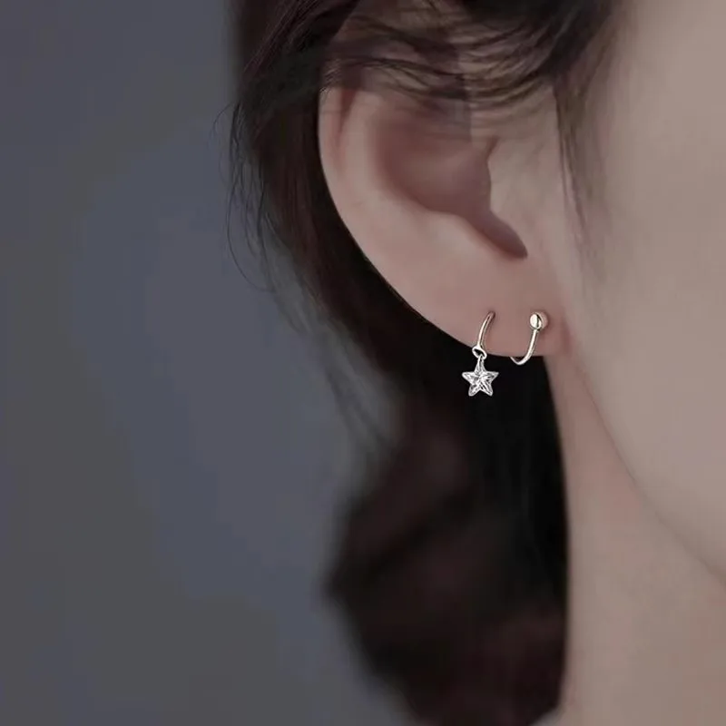 925 Sterling Silver Star Earrings 6 Delicate Shining Charm Ladies Earrings Birthday Gift Exquisite Jewelry
925 Sterling Silver Star Earrings 6 Delicate Shining Charm Ladies Earrings Birthday Gift Exquisite Jewelry