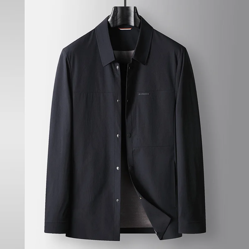 Spring Autumn Men Business Jacket Simple Solid Color Turn Down Collar Male Coat Thin Breathable Long Sleeve Man Outerwear
Spring Autumn Men Business Jacket Simple Solid Color Turn Down Collar Male Coat Thin Breathable Long Sleeve Man Outerwear