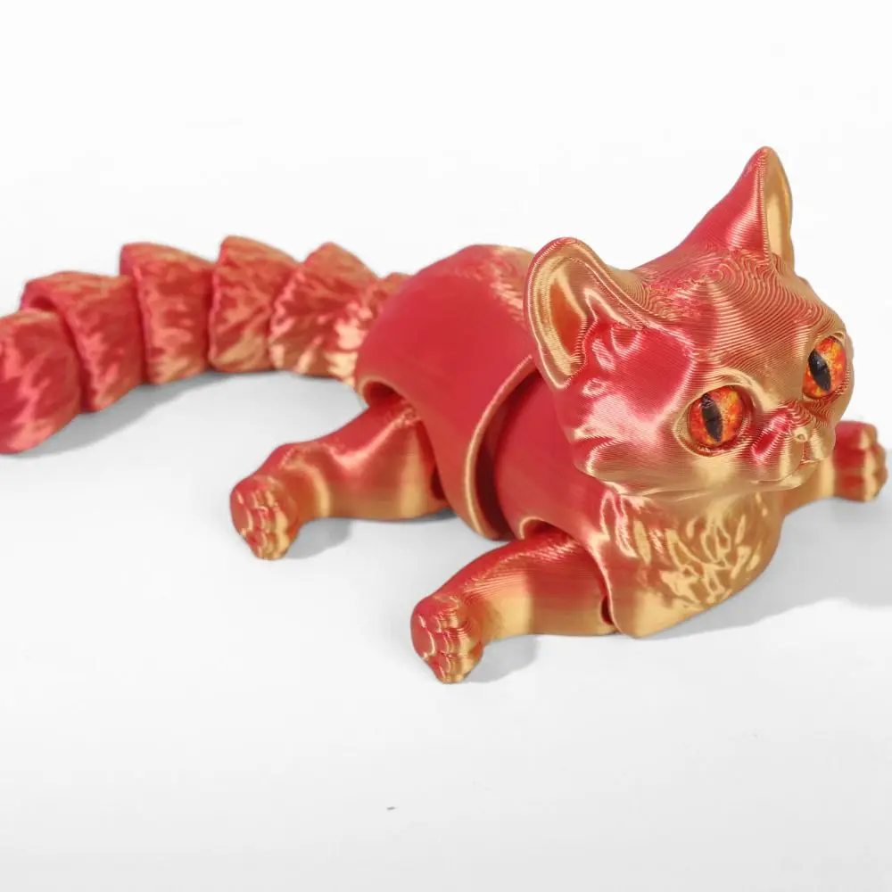 Big Eyes 3D Printed Cat Model Plastic Material Realistic Design Articulated Cats Doll Creative Sculpture 3D Printing Technology
Big Eyes 3D Printed Cat Model Plastic Material Realistic Design Articulated Cats Doll Creative Sculpture 3D Printing Technology