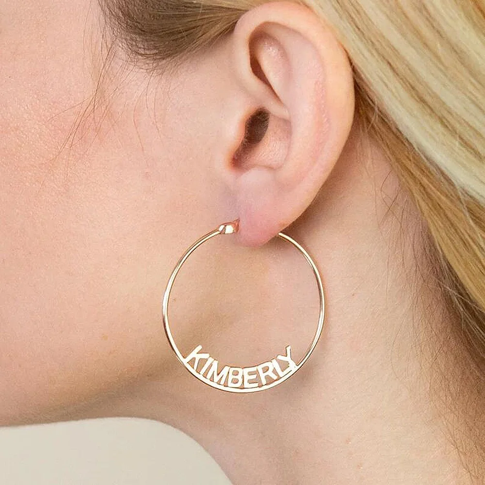New Custom Name Earrings for Woman Stainless Steel Silver Personality font Letter Earring For Women Best Gift for Girlfriend
New Custom Name Earrings for Woman Stainless Steel Silver Personality font Letter Earring For Women Best Gift for Girlfriend