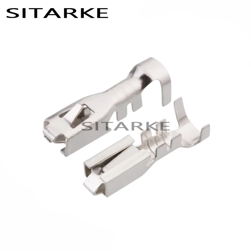 50Pcs Automotive 4.8MM Female Brass Electronic Fan Motor Crimp Terminal Tin Copper Connector Splice Pin DJ621B-4.8 12048451
50Pcs Automotive 4.8MM Female Brass Electronic Fan Motor Crimp Terminal Tin Copper Connector Splice Pin DJ621B-4.8 12048451