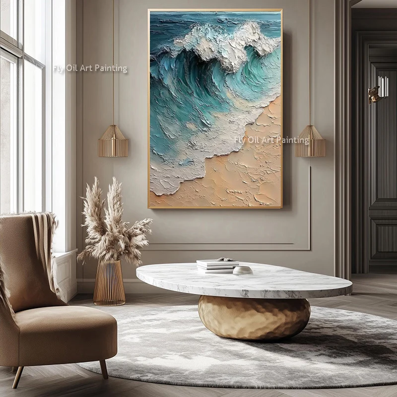 Abstract Green White River Landscape Oil Painting On Canvas Large Hand Painted New Blue White Brown Seaside Wall Art Decor
Abstract Green White River Landscape Oil Painting On Canvas Large Hand Painted New Blue White Brown Seaside Wall Art Decor